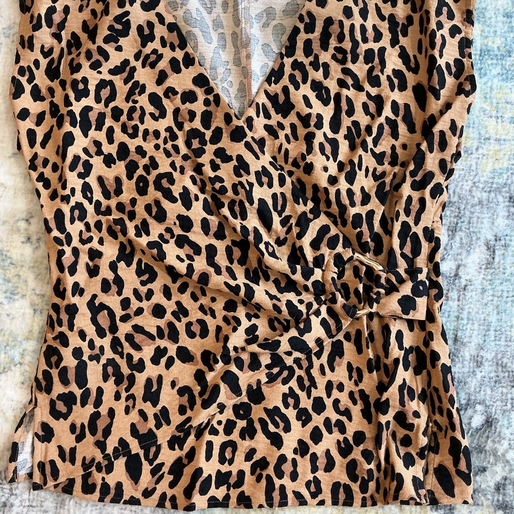 Nine West animal print top